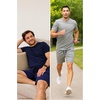 image:imageHanes Mens Woven ShortBlue DepthHeather Grey