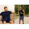image:imageHanes Mens Woven ShortBlue HeatherBright Navy
