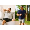 image:imageHanes Mens Woven ShortHeather GrayNavy