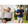 image:imageHanes Mens Woven ShortHeather GreyBlack
