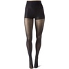 image:imageHanes Script Womens Fashion Pinstripe Control Top Sheer Toe TightsBlack