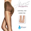 image:imageHanes Silk Reflections Womens Run Resist Control Top Sheer Toe Ultra Sheer PantyhoseLittle Color