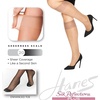 image:imageHanes Silk Reflections Womens Silky Plus Size Enhanced Toe KneeHigh StockingsTravel Buff