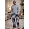 image:imageHanes Ultimate Mens Flannel Pajama Pants Plaid Cotton Loungewear Pj Bottoms with Pockets Extended SizesNavy Buffalo