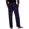 image:imageHanes Ultimate Mens Flannel Pajama Pants Plaid Cotton Loungewear Pj Bottoms with Pockets Extended SizesNavy Plaid
