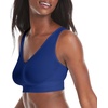 image:imageHanes Womens Cozy Wireless Bra FullCoverage Pullover Bra Seamless TShirt BraClematis Blue