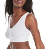 image:imageHanes Womens Cozy Wireless Bra FullCoverage Pullover Bra Seamless TShirt BraWhite