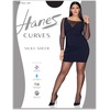 image:imageHanes Womens Curves Control Top Sheer Toe Silky Sheer Pantyhose With Wicking Cool ComfortNude