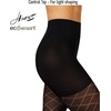 image:imageHanes Womens EcoSmart Fashion Diamond Outline Control Top Sheer Toe TightsBlack