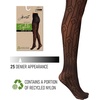 image:imageHanes Womens EcoSmart Fashion Sheer Art Deco Control Top Sheer Toe TightsBlack