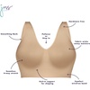 image:imageHanes Womens Just My Size Seamless Bralette Pure Comfort Light Support Pullover Bra Plus SizesBlack