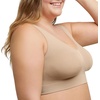 image:imageHanes Womens Just My Size Seamless Bralette Pure Comfort Light Support Pullover Bra Plus SizesNude
