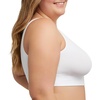 image:imageHanes Womens Just My Size Seamless Bralette Pure Comfort Light Support Pullover Bra Plus SizesWhite