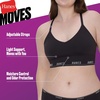 image:imageHanes Womens Moves Seamless Triangle Wireless Bra 360 Flex Light Support Pullover Bra Odor Control 2PackBlackGlimmer Red