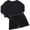 image:imageHanes Womens Originals 2piece Lounge Set Supersoft Cropped Baby Doll Tee amp Sleep Shorts Loungewear SetBlackBlack
