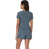 image:imageHanes Womens Originals 2piece Lounge Set Supersoft Cropped Baby Doll Tee amp Sleep Shorts Loungewear SetStargazer GreyStargazer Grey
