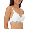 image:imageHanes Womens Originals Full Coverage Contour Wireless Stretch Cotton TShirt BraWhite