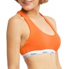 image:imageHanes Womens Originals Racerback Bralette Pack Breathable Stretch Cotton Bras 2PackTango OrangeConcrete Heather