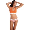 image:imageHanes Womens Originals Racerback Bralette Pack Breathable Stretch Cotton Bras 2PackTango OrangeConcrete Heather