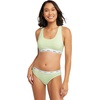 image:imageHanes Womens Originals Racerback Bralette Pack Breathable Stretch Cotton Bras 2PackWhiteRefreshing Green