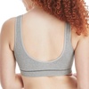 image:imageHanes Womens Originals Seamless Rib Crop Bralette Scoop Neckline Pullover Wireless Bra ComfortFlex FitHeritage Grey Marle