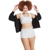image:imageHanes Womens Originals Seamless Rib Crop Bralette Scoop Neckline Pullover Wireless Bra ComfortFlex FitWhite