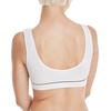 image:imageHanes Womens Originals Seamless Rib Crop Bralette Scoop Neckline Pullover Wireless Bra ComfortFlex FitWhite