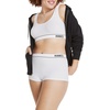 image:imageHanes Womens Originals Seamless Rib Crop Bralette Scoop Neckline Pullover Wireless Bra ComfortFlex FitWhite