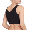 image:imageHanes Womens Pack Cotton Scoopneck Bralette LowImpact Sports Bra 3PackBlackConcrete HeatherWhite