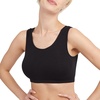 image:imageHanes Womens Pack Cotton Scoopneck Bralette LowImpact Sports Bra 3PackBlackConcrete HeatherWhite