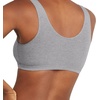 image:imageHanes Womens Pack Cotton Scoopneck Bralette LowImpact Sports Bra 3PackFantastic FuchsiaConcrete HeatherLilac