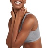 image:imageHanes Womens Pack Cotton Scoopneck Bralette LowImpact Sports Bra 3PackNavyConcrete HeatherUltra Blue