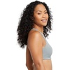 image:imageHanes Womens Racerback Cotton TBack Bralette 3 PackGreen MarbleProvence BlueConcrete Heather