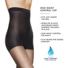 image:imageHanes Womens Silk Reflections Control Top Sheer Toe Silky Sheer High Waisted PantyhoseJet