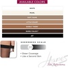 image:imageHanes Womens Silk Reflections Sheer Toe Silky Sheer Finish Lace Top Thigh HighsBarely Black