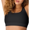 image:imageHanes Womens Sport Compression Racerback SportsBraBlackWhite  2 Pack