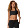 image:imageHanes Womens Sport Compression Racerback SportsBraBlackWhite  2 Pack