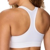 image:imageHanes Womens Sport Compression Racerback SportsBraBlackWhite  2 Pack