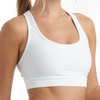 image:imageHanes Womens Sport Compression Racerback SportsBraWhite  1 Pack