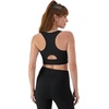 image:imageHanes Womens Sports Bra Moves Racerback Crop Top Yoga Bras for Women Stretch Sports Crop Top with Cutout WickingBlack