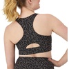 image:imageHanes Womens Sports Bra Moves Racerback Crop Top Yoga Bras for Women Stretch Sports Crop Top with Cutout WickingBlack Leopard Prt