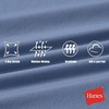 image:imageHanes Womens Sports Bra Moves Racerback Crop Top Yoga Bras for Women Stretch Sports Crop Top with Cutout WickingBlue Dive