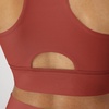 image:imageHanes Womens Sports Bra Moves Racerback Crop Top Yoga Bras for Women Stretch Sports Crop Top with Cutout WickingCoral Camelia