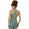 image:imageHanes Womens Sports Bra Moves Racerback Crop Top Yoga Bras for Women Stretch Sports Crop Top with Cutout WickingHerbal Olive Green