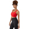image:imageHanes Womens Sports Bra Moves Racerback Crop Top Yoga Bras for Women Stretch Sports Crop Top with Cutout WickingHolly Berry Red