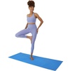 image:imageHanes Womens Sports Bra Moves Racerback Crop Top Yoga Bras for Women Stretch Sports Crop Top with Cutout WickingPeri Blue