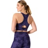 image:imageHanes Womens Sports Bra Moves Racerback Crop Top Yoga Bras for Women Stretch Sports Crop Top with Cutout WickingPurple Timeless Camo