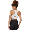 image:imageHanes Womens Sports Bra Moves Racerback Crop Top Yoga Bras for Women Stretch Sports Crop Top with Cutout WickingWhite