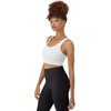 image:imageHanes Womens Sports Bra Moves Racerback Crop Top Yoga Bras for Women Stretch Sports Crop Top with Cutout WickingWhite