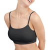 image:imageHanes Womens String Bralette Pack 3Pack Cotton Sports Bralette Bras for Women Solid or Assorted Wireless BrasBlackSpiced FigTerra Red